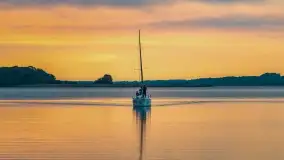 Zachód słońca nad jeziorem Dargin, wrzesień 2022 - zdjęcie 29