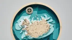 Drewniane mapy morskie i Mazur od Pracowni Twórczej Avocado - zdjęcie 9