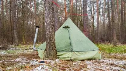 Mazurski biwak, w listopadzie, poznaj mobilne biuro Mazury24