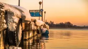 Wschód słońca nad jeziorem Niegocin, grudzień 2022 - zdjęcie 37