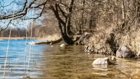 Cmentarz wojenny Jagerhohe i jezioro Święcajty na początku wiosny, 2022 - zdjęcie 14