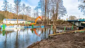 Śluzy Guzianka I i II w śnie zimowym, styczeń 2023 r. - zdjęcie 13