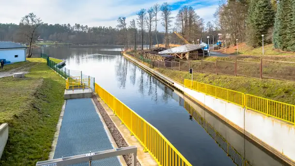 Śluzy Guzianka I i II w śnie zimowym, styczeń 2023 r. - zdjęcie 7