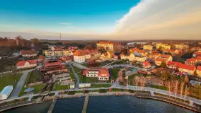 Zachód słońca w Rynie, jezioro Ryńskie, styczeń 2023 - zdjęcie 15