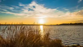 Zachód słońca w Rynie, jezioro Ryńskie, styczeń 2023 - zdjęcie 12