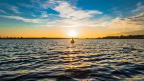 Zachód słońca w Rynie, jezioro Ryńskie, styczeń 2023 - zdjęcie 20