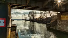 Remont kanału Łuczańskiego, luty 2023 - zdjęcie 16