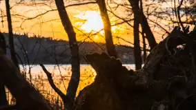 Zachód słońca nad jeziorem Siercze, luty 2023 - zdjęcie 39