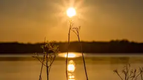 Zachód słońca nad jeziorem Mamry, luty 2023 r. - zdjęcie 24