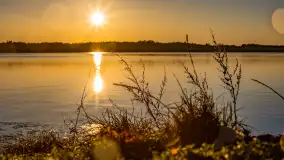 Zachód słońca nad jeziorem Mamry, luty 2023 r. - zdjęcie 12