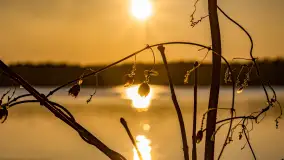 Zachód słońca nad jeziorem Mamry, luty 2023 r. - zdjęcie 41