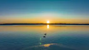 Zachód słońca nad jeziorem Mamry, luty 2023 r. - zdjęcie 44