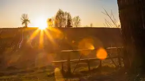 Zachód słońca nad jeziorem Gołdopiwo, marzec 2023 r. - zdjęcie 4