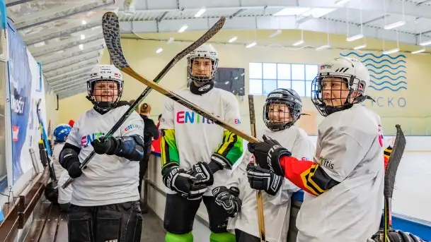 Hokejowa odporność, event marki ENTitis w Giżycku