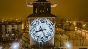 Nocne Giżycko z lotu ptaka, marzec 2023 r. - zdjęcie 41