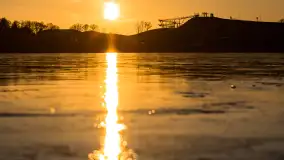 Zachód słońca nad jeziorem Tałty, końcówka lutego 2023 r. - zdjęcie 3