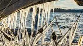 Jezioro Gołdopiwo na początku marca 2023 r. - zdjęcie 13