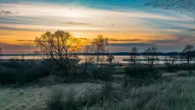 Zachód słońca nad jeziorem Mamry, plaża miejska w Węgorzewie - zdjęcie 3