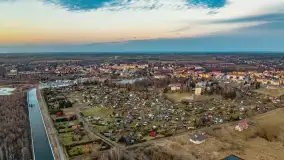 Zachód słońca nad jeziorem Mamry, plaża miejska w Węgorzewie - zdjęcie 48