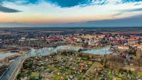 Zachód słońca nad jeziorem Mamry, plaża miejska w Węgorzewie - zdjęcie 39