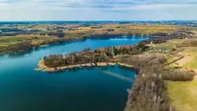 Mix marcowych ujęć Mazur z lotu ptaka - zdjęcie 2