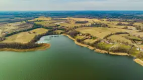 Mix marcowych ujęć Mazur z lotu ptaka - zdjęcie 37