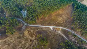 Mix marcowych ujęć Mazur z lotu ptaka - zdjęcie 43