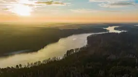 Mix marcowych ujęć Mazur z lotu ptaka - zdjęcie 1