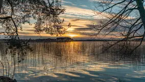 Wiosenny zachód słońca nad jeziorem Dejguny - zdjęcie 28