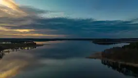 Wiosenny zachód słońca nad jeziorem Dejguny - zdjęcie 47