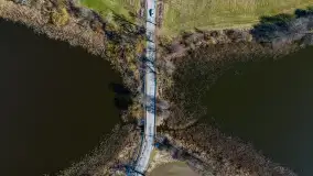 Wiosenne Mazury widziane z drona, końcówka marca 2023 r. - zdjęcie 13