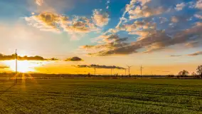 Zachód słońca nad rzeką Guber, kwiecień 2023 r. - zdjęcie 24