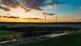 Zachód słońca nad rzeką Guber, kwiecień 2023 r. - zdjęcie 66