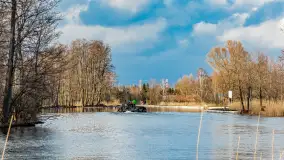 Węgorapa i kanał Węgorzewski pod koniec marca 2023 r. - zdjęcie 21