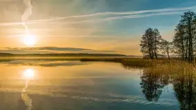 Wschód słońca nad jeziorem Dejguny, kwiecień 2023 r. - zdjęcie 52