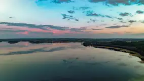 Zachód słońca nad jeziorem Dejguny, Lisi Ogon, kwiecień 2023 r. - zdjęcie 34