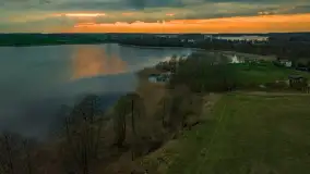 Zachód słońca nad jeziorem Dejgunek, kwiecień 2023 r.  - zdjęcie 3