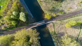 Kanał Niegociński na zdjęciach z drona, maj 2023 r. - zdjęcie 23