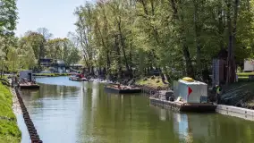 Kanał Łuczański w remoncie, postęp prac, maj 2023 r. - zdjęcie 15
