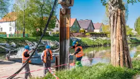 Kanał Łuczański w remoncie, postęp prac, maj 2023 r. - zdjęcie 34