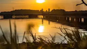 Zachód słońca nad jeziorem Tajty, okolice Wronki - zdjęcie 18