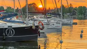 Zachód słońca nad jeziorem Bocznym w Rydzewie - zdjęcie 28