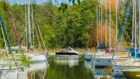 Port Piękna Góra nad jeziorem Tajty, maj 2023 r. - zdjęcie 39