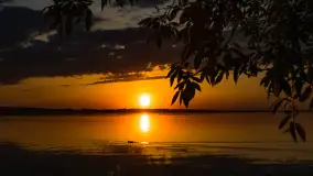 Zachód słońca nad jeziorem Kisajno, Pierkunowo - zdjęcie 5