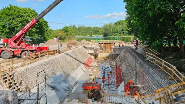 Remont Śluzy Guzianka I, stan na początek czerwca 2023 r. - zdjęcie 7