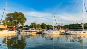 Zachód słońca nad jeziorem Świecajty, widok z Ognistego Ptaka, czerwiec 2023 r. - zdjęcie 16