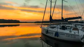 Wschód słońca nad jeziorem Kisajno, Łabędzi Ostrów, czerwiec 2023 r. - zdjęcie 7