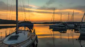 Wschód słońca nad jeziorem Kisajno, Łabędzi Ostrów, czerwiec 2023 r. - zdjęcie 36