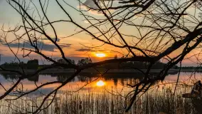 Zachód słońca nad jeziorem Mój, maj 2023 r. - zdjęcie 2