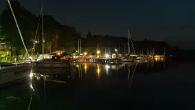 Nocne zdjęcia portu Łabędzi Ostrów, lipiec 2023 r. - zdjęcie 19